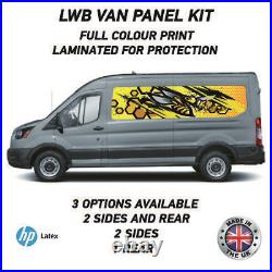 Full Colour Printed Lwb Van Panel Wrap Kit 13 Motorhome Campervan Vinyl LWBFC13