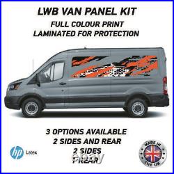 Full Colour Printed Lwb Van Panel Wrap Kit 16 Motorhome Campervan Vinyl LWBFC16