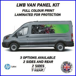 Full Colour Printed Lwb Van Panel Wrap Kit 17 Motorhome Campervan Vinyl LWBFC17