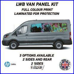 Full Colour Printed Lwb Van Panel Wrap Kit 18 Motorhome Campervan Vinyl LWBFC18