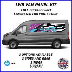 Full Colour Printed Lwb Van Panel Wrap Kit 2 Motorhome Campervan Vinyl LWBFC02