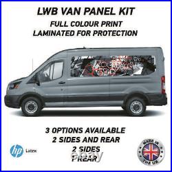 Full Colour Printed Lwb Van Panel Wrap Kit 20 Motorhome Campervan Vinyl LWBFC20