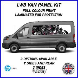 Full Colour Printed Lwb Van Panel Wrap Kit 4 Motorhome Campervan Vinyl LWBFC04