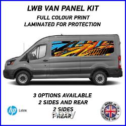 Full Colour Printed Lwb Van Panel Wrap Kit 6 Motorhome Campervan Vinyl LWBFC06