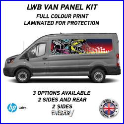 Full Colour Printed Lwb Van Panel Wrap Kit 8 Motorhome Campervan Vinyl LWBFC08