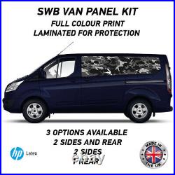 Full Colour Printed Swb Van Panel Wrap Kit 1 Motorhome Campervan Vinyl SWBFC01