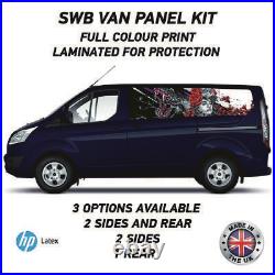 Full Colour Printed Swb Van Panel Wrap Kit 11 Motorhome Campervan Vinyl SWBFC11