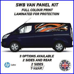 Full Colour Printed Swb Van Panel Wrap Kit 12 Motorhome Campervan Vinyl SWBFC12