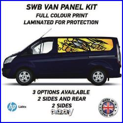 Full Colour Printed Swb Van Panel Wrap Kit 13 Motorhome Campervan Vinyl SWBFC13