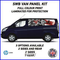 Full Colour Printed Swb Van Panel Wrap Kit 15 Motorhome Campervan Vinyl SWBFC15
