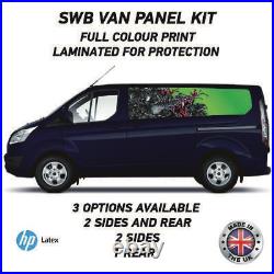 Full Colour Printed Swb Van Panel Wrap Kit 17 Motorhome Campervan Vinyl SWBFC17