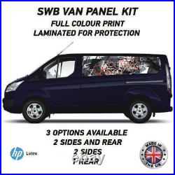 Full Colour Printed Swb Van Panel Wrap Kit 20 Motorhome Campervan Vinyl SWBFC20