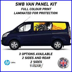Full Colour Printed Swb Van Panel Wrap Kit 3 Motorhome Campervan Vinyl SWBFC03