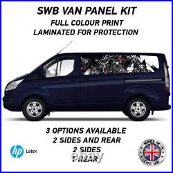 Full Colour Printed Swb Van Panel Wrap Kit 4 Motorhome Campervan Vinyl SWBFC04