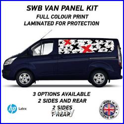 Full Colour Printed Swb Van Panel Wrap Kit 7 Motorhome Campervan Vinyl SWBFC07