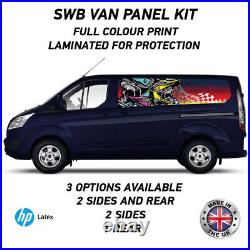 Full Colour Printed Swb Van Panel Wrap Kit 8 Motorhome Campervan Vinyl SWBFC08