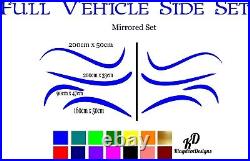 Full Vehicle Side Decal Set for campervans, motorhomes, boats, car, van