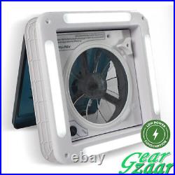 GEARZAAR 14 12V RV Roof Vent Fan Camper Van Motorhome Caravan Skylight With LED