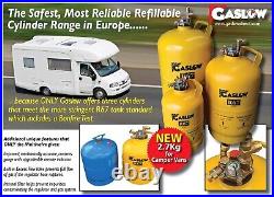 Gaslow 2.7Kg Refillable LPG Cylinder Motorhome Caravan Camper Van