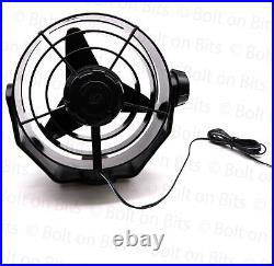 HELLA 6100 Turbo Universal 24V Black Fan / Motorhome / Camper Van / Boat / Truck