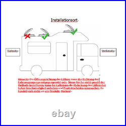 HOT Roof Vent Fan Camper Van Motorhome RV Caravan Skylight Vent With LED Light