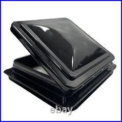 Jet Black Skylight Roof Vent Camper Van Motorhome Horsebox Flynet 12V 420x420mm Jet Black Skylight Roof Vent Camper Van Motorhome Horsebox Flynet 12V 420x420mm