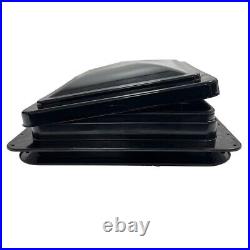 Jet Black Skylight Roof Vent Camper Van Motorhome Horsebox Flynet 12V 420x420mm Jet Black Skylight Roof Vent Camper Van Motorhome Horsebox Flynet 12V 420x420mm