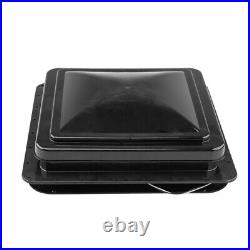 Jet Black Skylight Roof Vent Camper Van Motorhome Horsebox Flynet 12V 420x420mm Jet Black Skylight Roof Vent Camper Van Motorhome Horsebox Flynet 12V 420x420mm