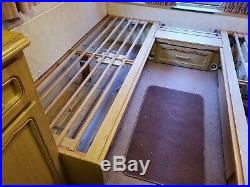 Kingsize Caravan Wooden Benches Double Bed Base Motorhome Camper Van Conversion