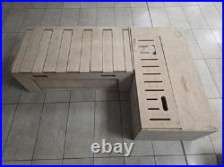 L Shape Camper Fold/Slide Bed and Seat Motorhome Camper Van Campervan Storage