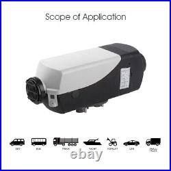 LCD Diesel Air Heater 12V 10L Caravan Camper Van Motorhome 5KW Night Parking UK