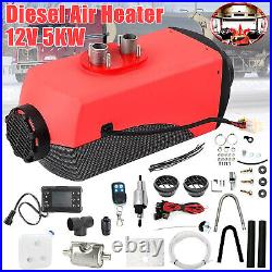 LCD Diesel Air Heater 12V 10L For Caravan Camper Van Motorhome 5KW Night Parking