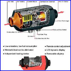 LCD Diesel Air Heater 12V 10L For Caravan Camper Van Motorhome 5KW Night Parking