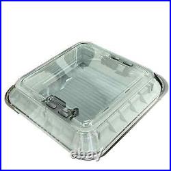 LED Skylight Dome Roof Vent Motorhome Camper Van Caravan Horsebox 580mmx580mm