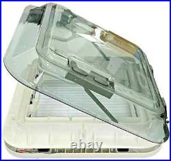 LED Skylight Dome Roof Vent Shower Hatch Motorhome Camper Van Caravan 580x580mm