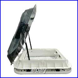 LED Skylight Dome Roof Vent Shower Hatch Motorhome Camper Van Caravan 580x580mm
