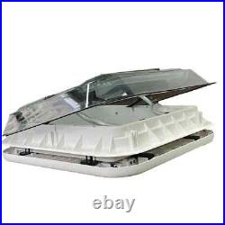 LED Skylight Dome Roof Vent Shower Hatch Motorhome Camper Van Caravan 580x580mm