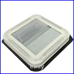 LED Skylight Dome Roof Vent Shower Hatch Motorhome Camper Van Caravan 580x580mm