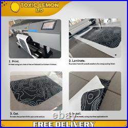 LWB Citroen Relay Topography Printed Vinyl Decal Kit Camper Van Motorhome 001