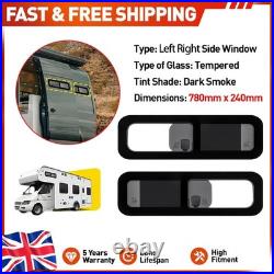 Left Rear & Right Rear 780x240mm Universal Sliding Window Set for Motorhome 2x