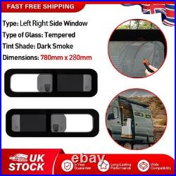 Left Rear & Right Rear 780x280mm Universal Sliding Window Set for Motorhome 2x