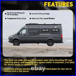 Left Rear & Right Rear 780x280mm Universal Sliding Window Set for Motorhome 2x