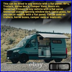 Left Rear & Right Rear 780x280mm Universal Sliding Window Set for Motorhome 2x