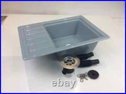 MIDI Acrylic Sink & Flute Drainer Grey 306 campervan motorhome Caravan van NEW MIDI Acrylic Sink & Flute Drainer Grey 306 campervan motorhome Caravan van NEW