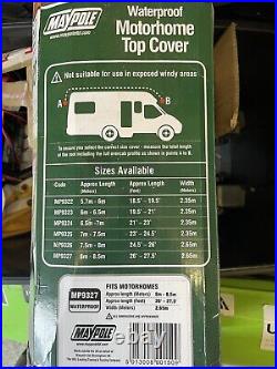 Maypole MP9327 Top Motorhome Cover Camper Van Weather Winter Roof Cover 8-8.5m