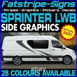 Mercedes Sprinter Lwb Camper Van Stickers Graphics Decals Stripes Motorhome