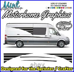 Mercedes Sprinter Motorhome Graphics Stripes Camper Van Stickers Decal 012