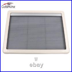 Motorhome 70cmx65cm Blind Flyscreen Caravan Camper Van Conversion RV Cream