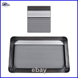 Motorhome Blind Flyscreen Caravan Camper Van Conversion RV Black 120cm×65cm