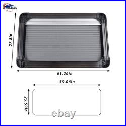 Motorhome Blind Flyscreen Caravan Camper Van Conversion RV Black 150cm×65cm